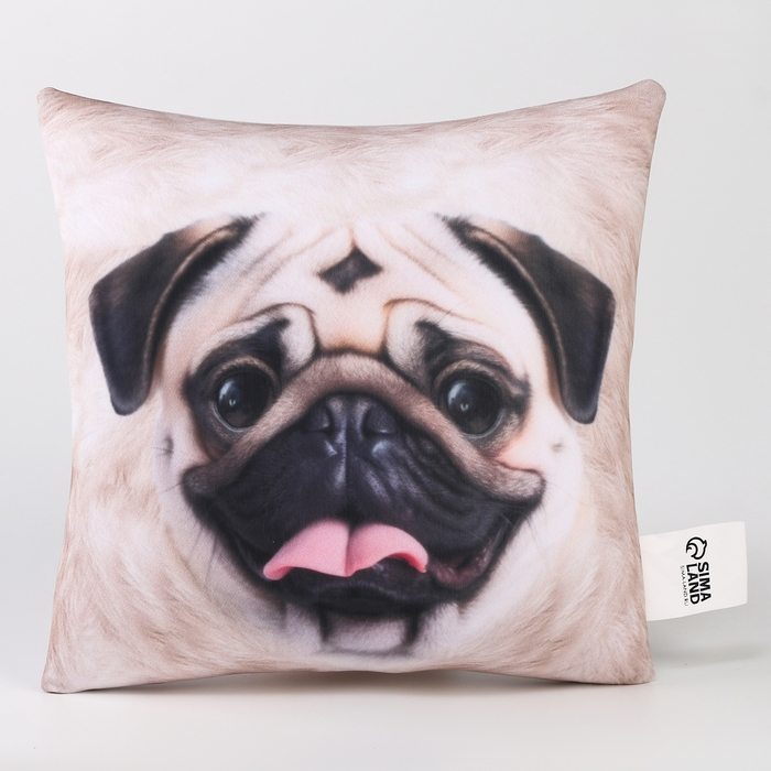 Подушка антистресс, собака "Мопс"