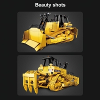 Конструктор радиоуправляемый «Строительный бульдозер», 2826 деталей, масштаб 1:17 Конструктор радиоуправляемый «Строительный бульдозер», 2826 деталей, масштаб 1:17