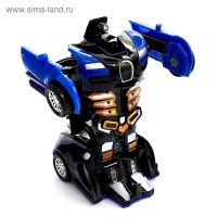 Робот инерционный &laquo;Спорткар&raquo;, трансформируется автоматически при столкновении, цвет МИКС