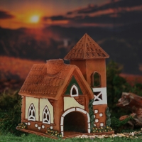 Аромалампа Домик "Август", 15 см, ручная работа, микс Аромалампа Домик "Август", 15 см, ручная работа, микс