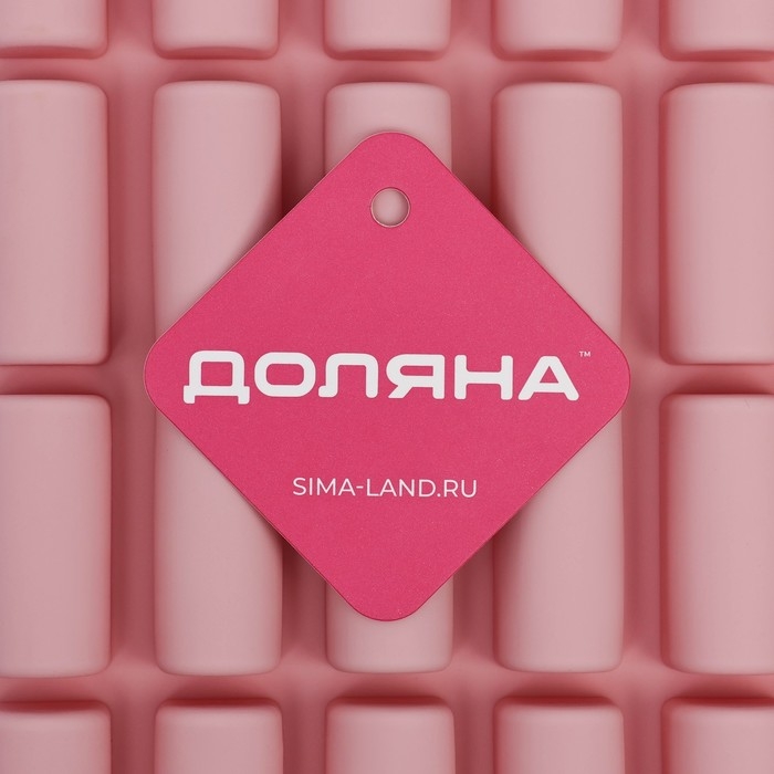 Форма для конфет и шоколада Доляна &laquo;Батончик&raquo;, силикон, 28&times;17,5&times;2 см, 30 ячеек (4,3&times;1,7 см), цвет розовый