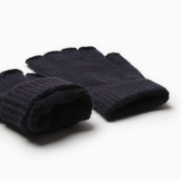 Митенки подростковые MINAKU 16 см синий Митенки подростковые MINAKU 16 см синий