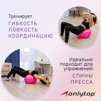 Фитбол ONLYTOP, d=65 см, 900 г, антивзрыв, цвета МИКС Фитбол ONLYTOP, d=65 см, 900 г, антивзрыв, цвета МИКС