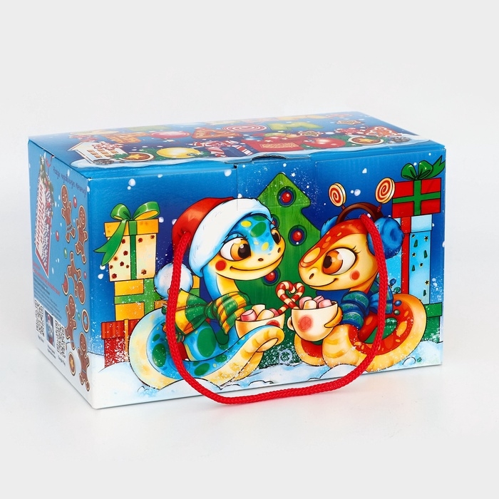 Новогодний подарочный набор "Змеята" с игрой и анимацией, детский, 1000 г