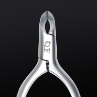 Кусачки маникюрные для кутикулы &laquo;Premium satin&raquo;, скрытая пружина, матовые, 10,3 см, длина лезвия - 4 мм, цвет серебристый