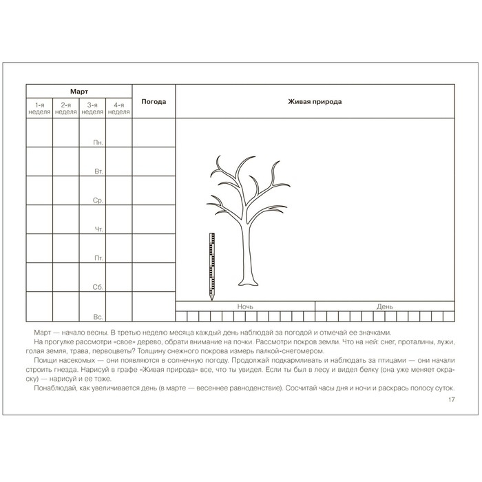 Парциальная программа &laquo;Юный эколог&raquo;. Календарь сезонных наблюдений. 5-9 лет. Николаева С.Н.