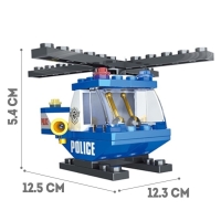 Конструктор Патруль &laquo;Полиция вертолет&raquo;, 47 деталей