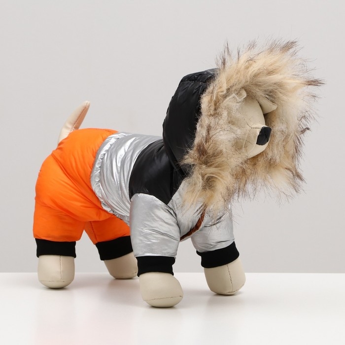 Комбинезон Комбинезон "Пушок", размер 14 (ДС 32 см, ОГ 42 см, ОШ 31 см), коралловый