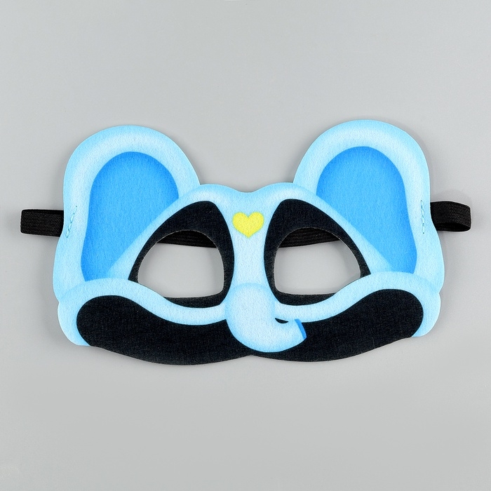 Карнавальная маска &laquo;Зверята улыбата. Слон Буби&raquo;, фетр