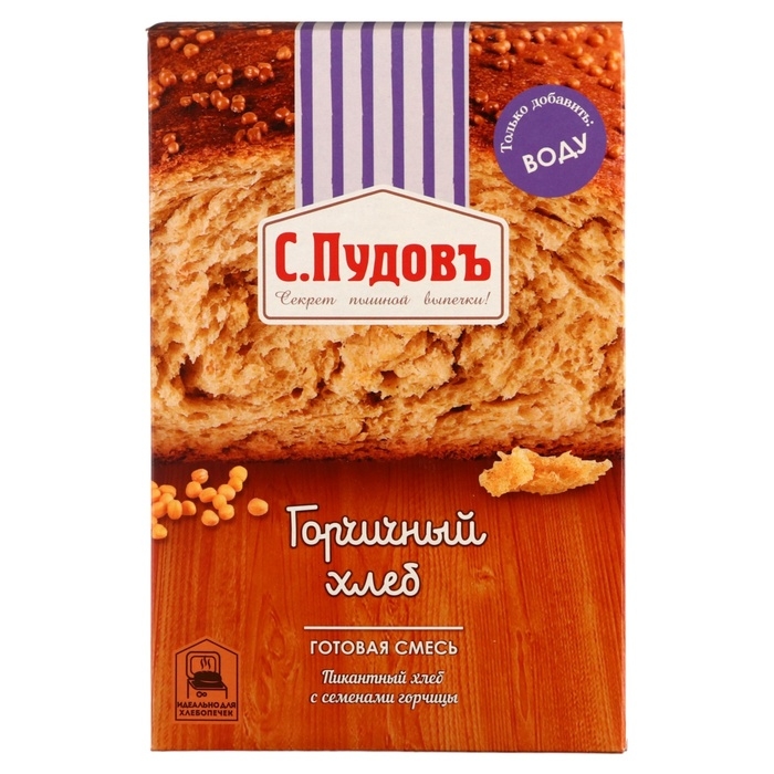 Смесь для приготовления горчичного хлеба, 500 г