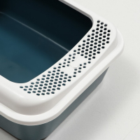 Туалет Сима с бортом + совок-микс 30 х 39 х 13,5 см серый FIX