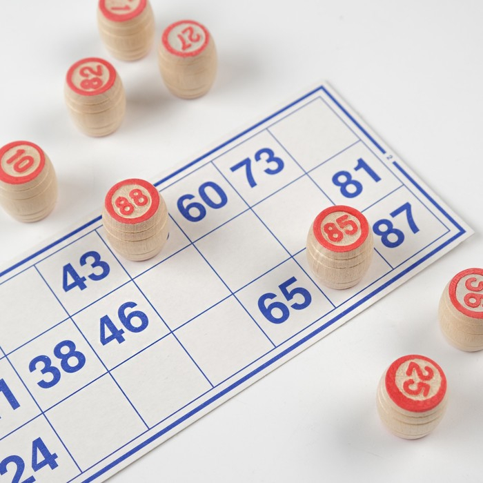 Лото русское, деревянное Лото русское, деревянное "Узоры", настольная игра, с бочонками