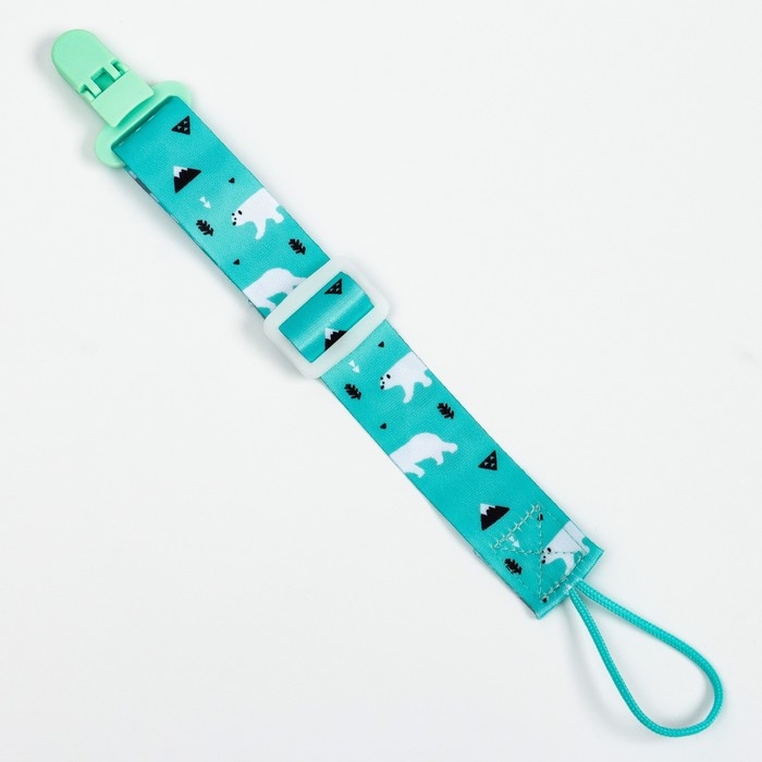 Держатель для соски - пустышки «Медведи», на ленте Держатель для соски - пустышки «Медведи», на ленте