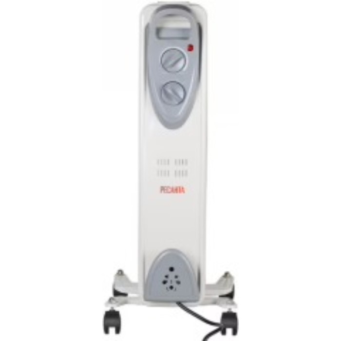 Обогреватель "Ресанта" ОМ-5Н, масляный, 1000 Вт, 5 секций, 10 м&sup2;, белый