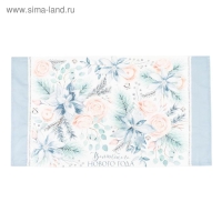 Полотенце "Этель" Christmas flowers 40х73 см, 100% хл, саржа 190 гр/м2