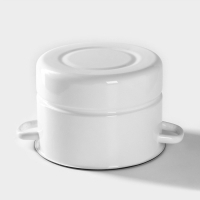 Мантоварка эмалированная &laquo;Позница&raquo;, 7,5 л, 2 вставки, цвет белый