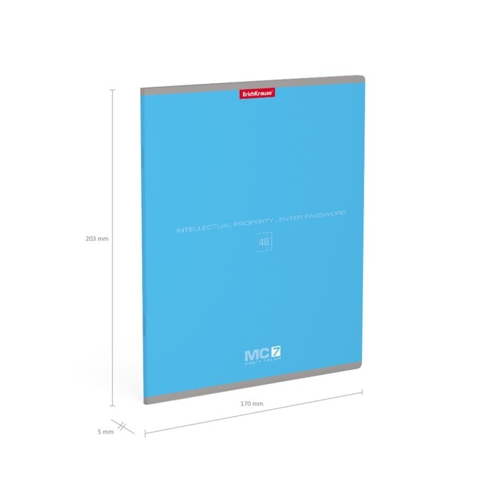 Тетрадь 48 листов в клетку, ErichKrause MC-7, обложка мелованный картон, блок офсет 100% белизна, МИКС Тетрадь 48 листов в клетку, ErichKrause MC-7, обложка мелованный картон, блок офсет 100% белизна, МИКС