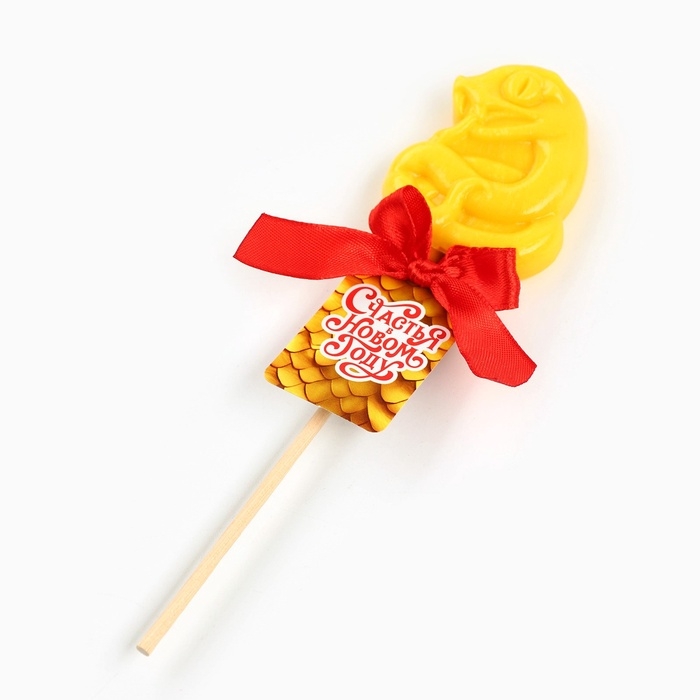 Леденец в форме змеи, со вкусом апельсин &laquo;С новым годом&raquo;, 24 г