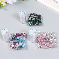 Декор "Градиент розово-голубой" d=4 мм 10г 200 шт 5х2,5 см, МИКС Декор "Градиент розово-голубой" d=4 мм 10г 200 шт 5х2,5 см, МИКС