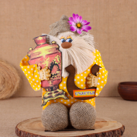 Оберег-домовой "Домовой с самоваром и подковой" МИКС Оберег-домовой "Домовой с самоваром и подковой" МИКС