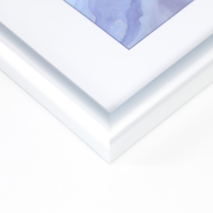 Фоторамка пластик Фоторамка пластик "Радуга" 15х21 см, серебро матовое