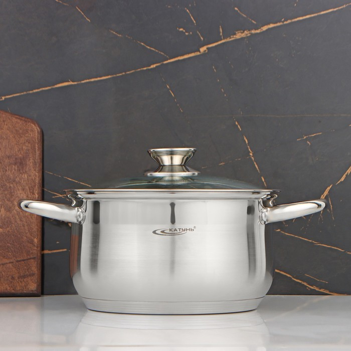 Кастрюля &laquo;Диана&raquo;, d=22 см, 4,2 л, капсульное дно, индукция