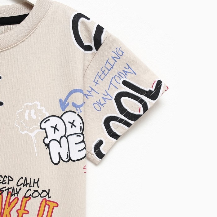 Костюм детский (футболка, шорты) KAFTAN Костюм детский (футболка, шорты) KAFTAN "Graffiti", р.30 (98-104 см)