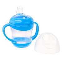 Поильник- непроливайка, антиколиковый, с силиконовым носиком, с ручками, МИКС Поильник- непроливайка, антиколиковый, с силиконовым носиком, с ручками, МИКС