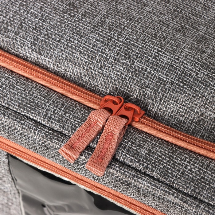 Кофр для хранения вещей Доляна &laquo;Моне&raquo;, 39&times;29&times;20 см, цвет серый