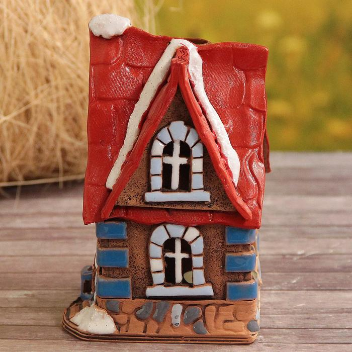 Аромалампа Домик &laquo;Катрин&raquo;, ручная работа, микс 9,5 см