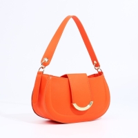 Сумка-багет на молнии, цвет оранжевый Сумка-багет на молнии, цвет оранжевый