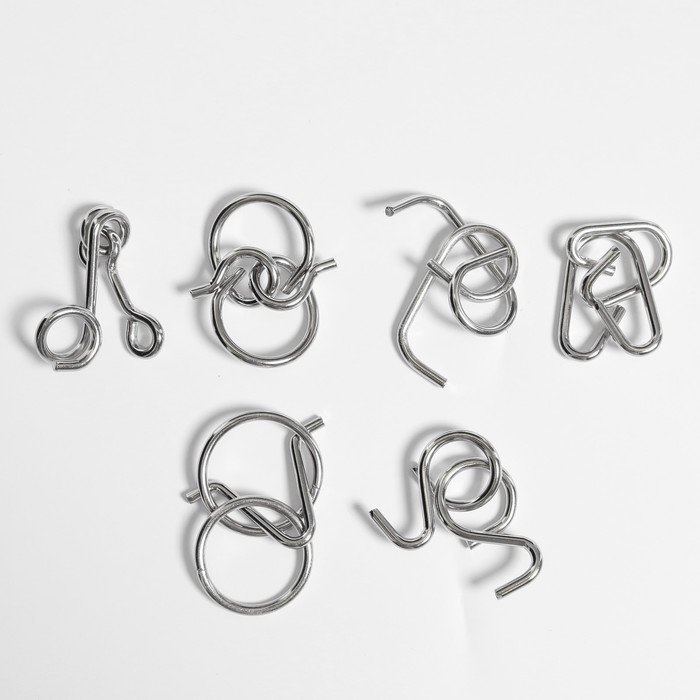 Головоломка металлическая &laquo;Загадки Древнего Египта&raquo;, набор 6 шт.