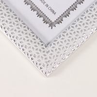 Фоторамка пластик формат А4 "Серебристые кристаллы" белая 1,3х25,4х34,1 см