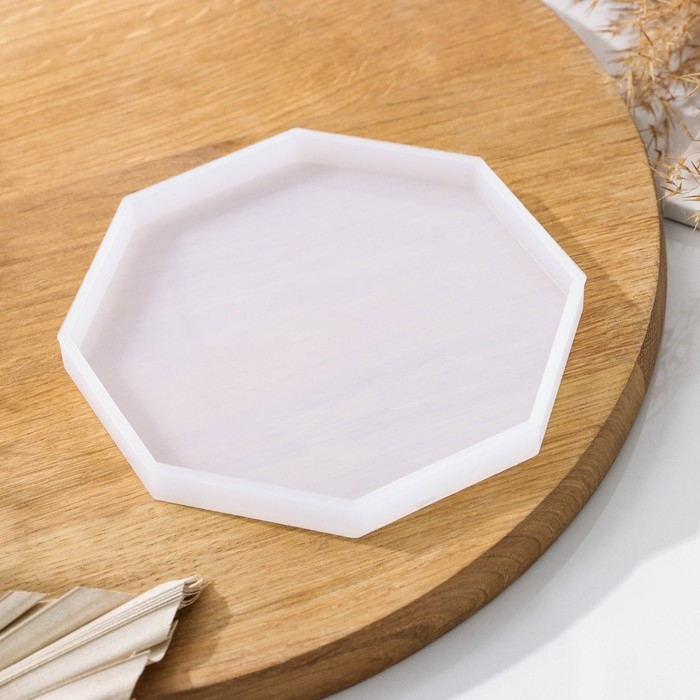 Молд Доляна «Восьмиугольник», силикон, 14×14×1,2 см, прозрачный Молд Доляна «Восьмиугольник», силикон, 14×14×1,2 см, прозрачный