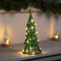 Фигура световая "Ёлочка зелёная", 31х13х13 см, 20 LED, ААх2 (не в компл.), Т/БЕЛЫЙ Фигура световая "Ёлочка зелёная", 31х13х13 см, 20 LED, ААх2 (не в компл.), Т/БЕЛЫЙ