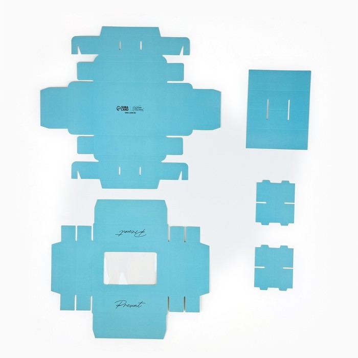 Коробка складная под 6 конфет &laquo;Тиффани&raquo;, 13,5 х 9,8 х 3,8 см