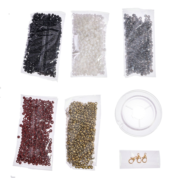 Набор для бисероплетения &laquo;Украшение из бисера: Змея&raquo;, золотой