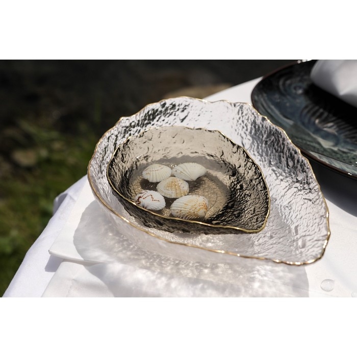 Салатник стеклянный фигурный &laquo;Ракушка&raquo;, 270 л, 17,7&times;12,7&times;4,8 см