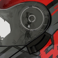 Шлем модуляр с двумя визорами, размер XXL (61), модель - BLD-160E, черно-красный Шлем модуляр с двумя визорами, размер XXL (61), модель - BLD-160E, черно-красный