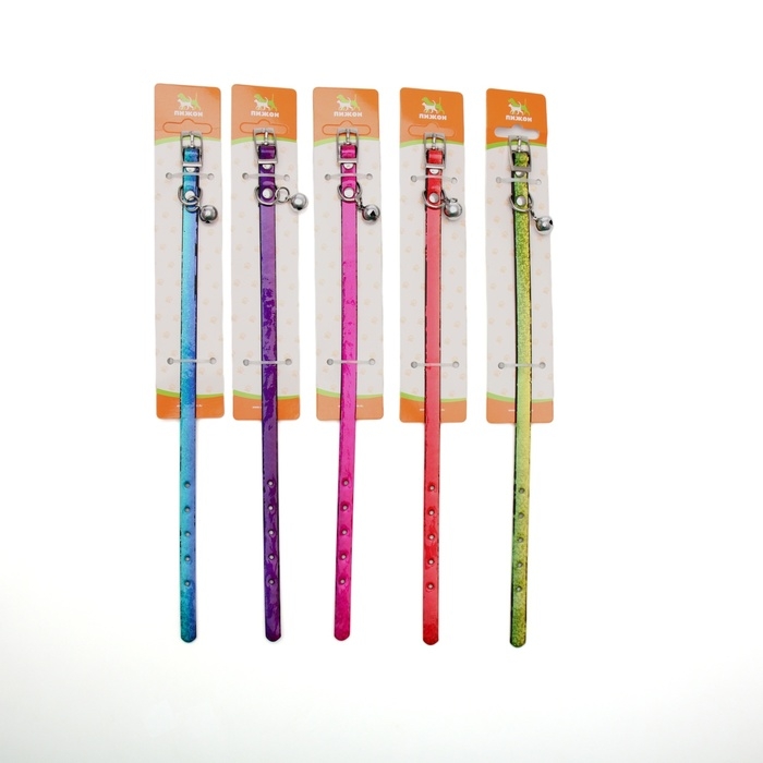 Ошейник лаковый Ошейник лаковый "Радуга", 30 х 1 см, микс