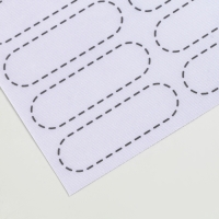 Термобирки для одежды. Набор именных термонаклеек для маркировки детских вещей &laquo;Игривый корги&raquo;, 30 шт