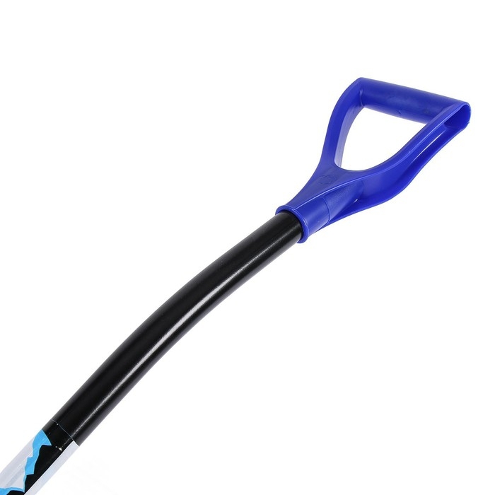 Лопата пластиковая, ковш 500 &times; 375 мм, с алюминиевой планкой, алюминиевый эргономичный черенок, &laquo;Монблан&raquo;