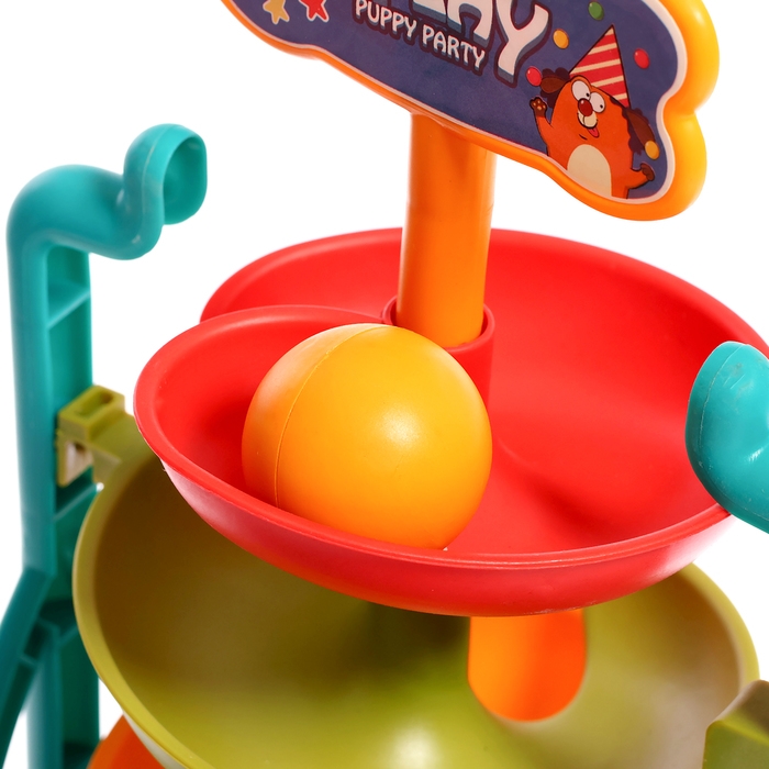 Пирамидка с итерактивным щенком &laquo;Догони шарик&raquo;, реагирует на звук