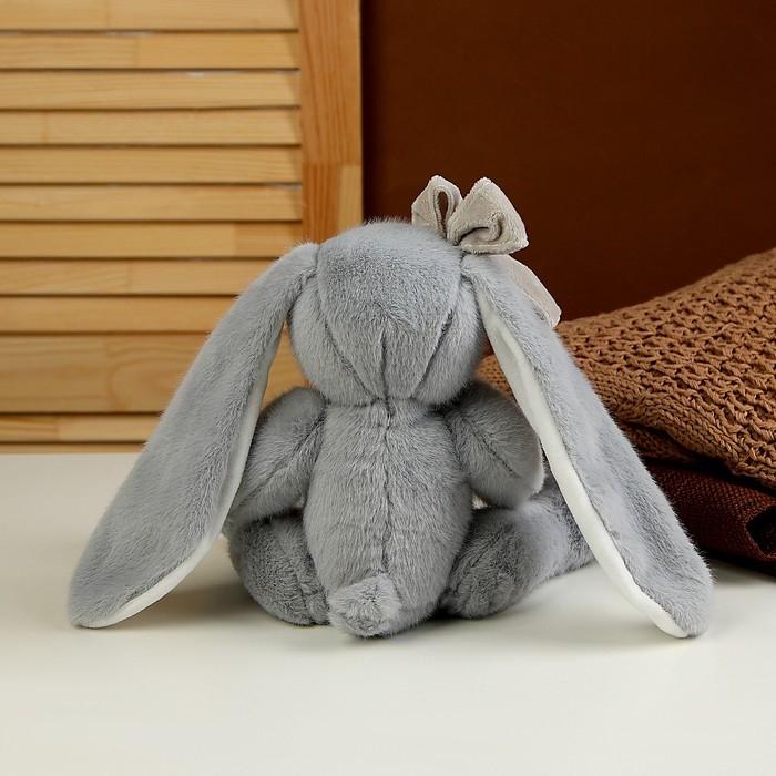 Мягкая игрушка «Зайка», 23 см, цвет серый Мягкая игрушка «Зайка», 23 см, цвет серый