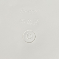 Корзина бельевая с крышкой &laquo;Молетта&raquo;, 60 л, 47,9&times;36,9&times;55 см, цвет светло-серый