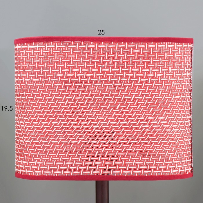 Настольная лампа "Лара" Е27 40Вт бордовый 25х10х30 см RISALUX