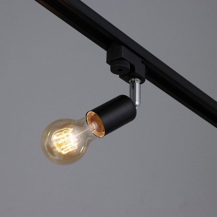 Светильник трековый "Спот" Е27 40Вт черный 3,5х5,5х15см