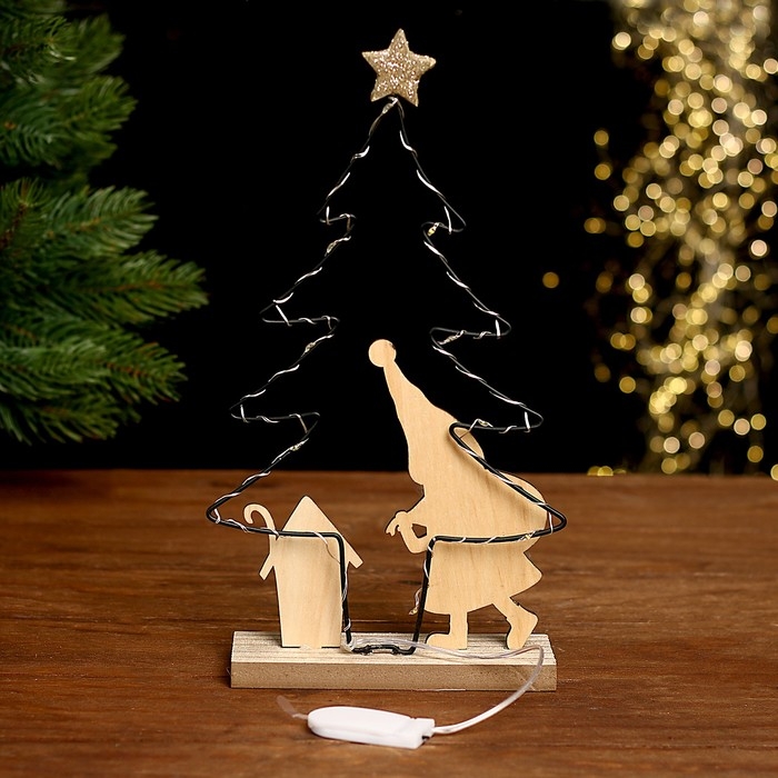 Декор с подсветкой &laquo;Ёлка&raquo; 20 &times; 6 &times; 20,5 см