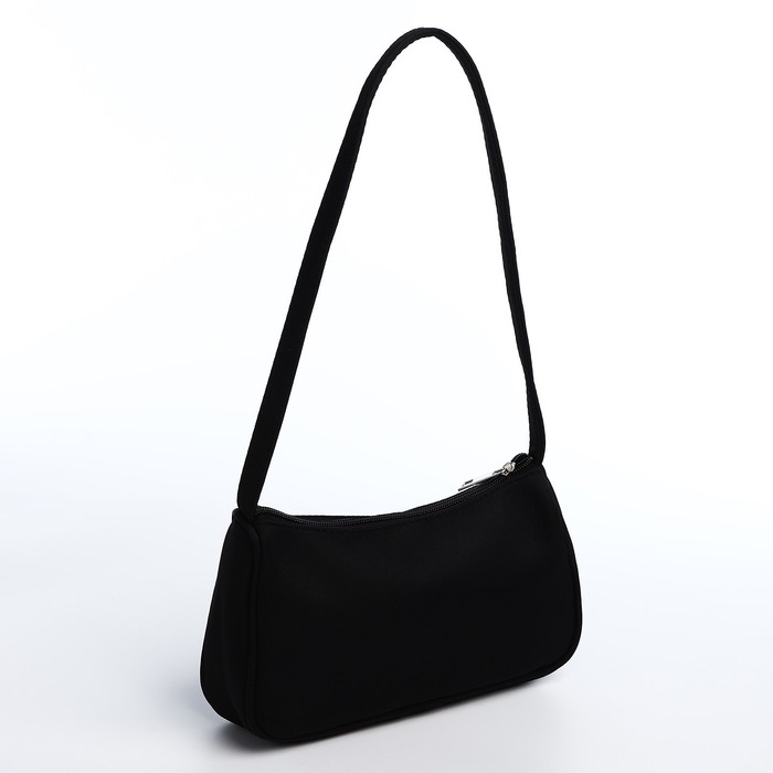 Сумка женская багет из текстиля, &laquo;Зебра&raquo;, 23х13х5 см.