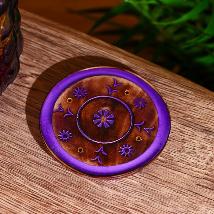 Подставка под благовония Подставка под благовония "Небесное счастье" 10х10х1 см МИКС